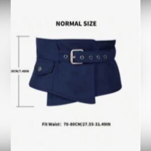 Navy Blue Corset Belt